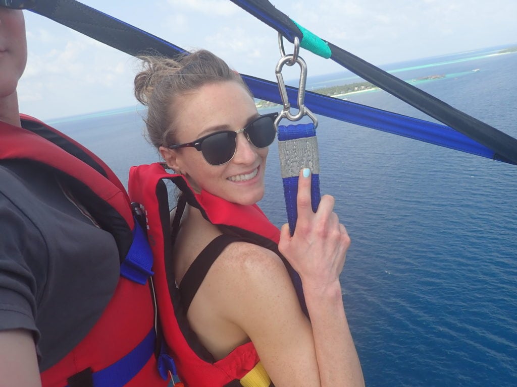 St. Regis Maldives, parasailing 